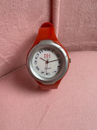Reloj P&H Naranja y Plateado