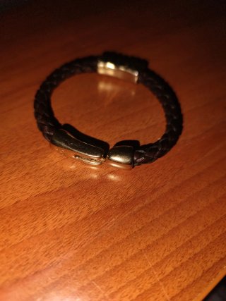 Pulsera Cuero y Oro Uno de 50 Original