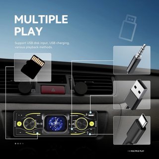 NUEVO! (40€) Radio Coche 1 DIN Pantalla Táctil