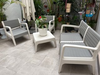 Conjunto Muebles Jardín: 2 Sillones + 1 Sofá
