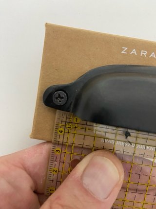 Lote 8 tiradores Zara Home hierro negro