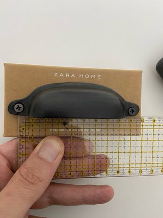 Lote 8 tiradores Zara Home hierro negro