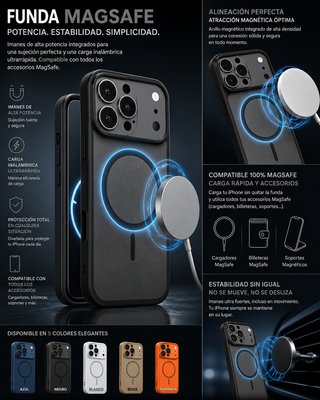 Funda iphone 17/Pro Max/Pro/Air/ con MagSafe
