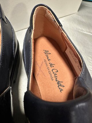 Zapatos colegial piel azul marino talla 37