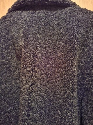 Abrigo negro Pull&Bear