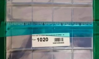 Pack 10 hojas refa 1020 para monedas encartonadas