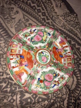 Plato decorativo chino porcelana