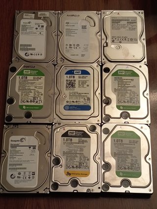 Lote Discos Duros 1TB 500GB