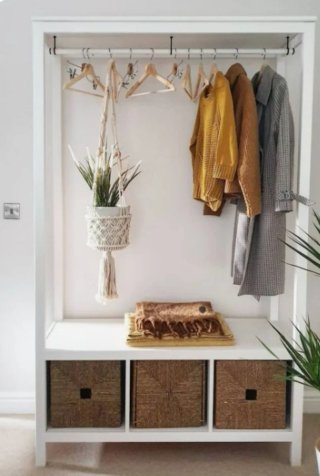 Armario Abierto Ikea Hemnes Madera Mimbre