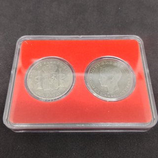 🇪🇦 PUERTO RICO 2 MONEDAS DE 40 CENTAVOS AÑO 1896