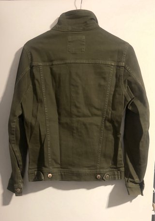 Chaqueta vaquera Zara verde Talla S
