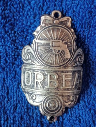 Orbea 1930 Escudo, chapa placa, insignia, logo