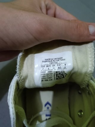 Converse de cuero blanco