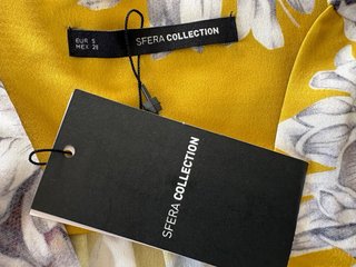 Vestido Sfera floral amarillo talla S