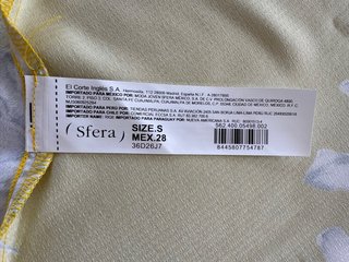 Vestido Sfera floral amarillo talla S