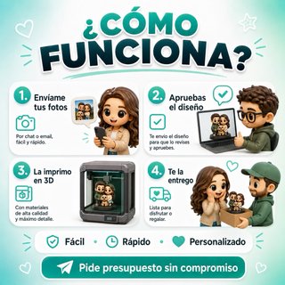 Figura pop personalizada artesanal