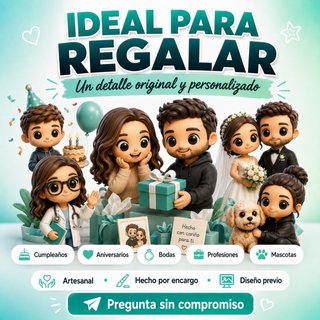 Figura pop personalizada artesanal