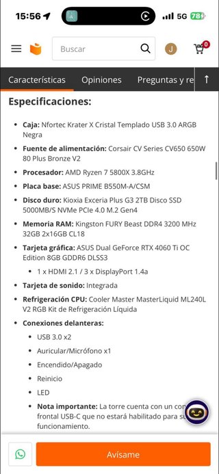 PC Gaming Ryzen 7 5800X / RTX 4060TI RILASCIO!