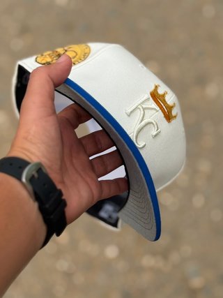 Gorra KC Royals Blanca y Dorada