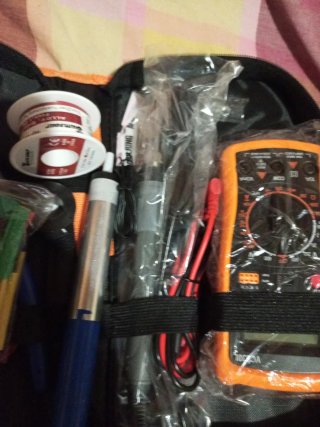 Kit soldador de  estaño multímetro todo lo necesar