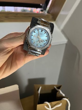 G-Shock Casio Azul y Plateado
