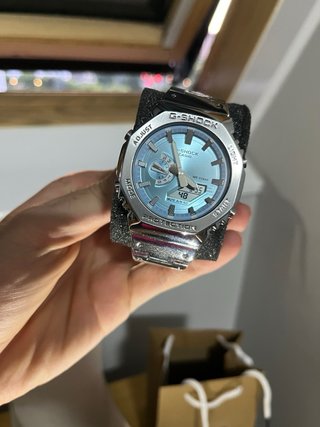 G-Shock Casio Azul y Plateado