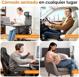 Cojín Silla Oficina Espuma Memoria