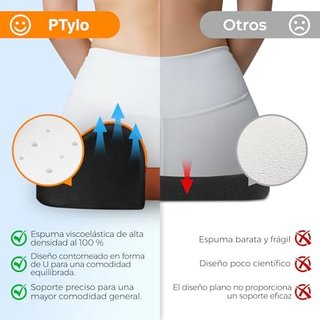 Cojín Silla Oficina Espuma Memoria