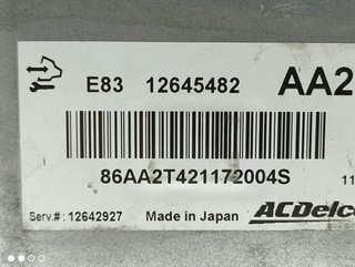 2073627 12645482 centralita motor chevrolet aveo