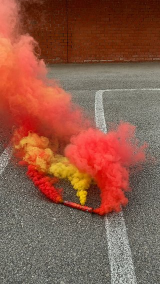Bengala Humo España Roja Amarilla Futbol
