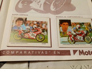 Colección Cromos Motos Motor 16