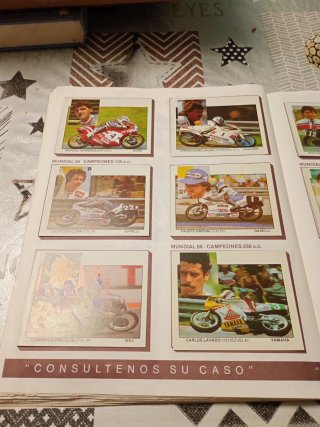 Colección Cromos Motos Motor 16