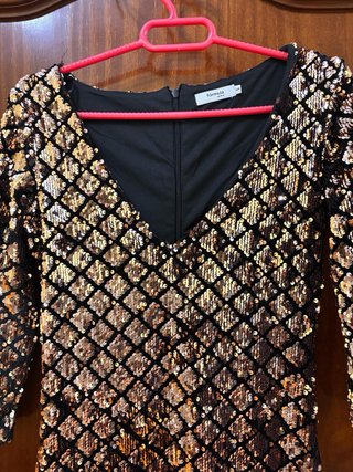 Vestido lentejuelas Fórmula Joven Talla S