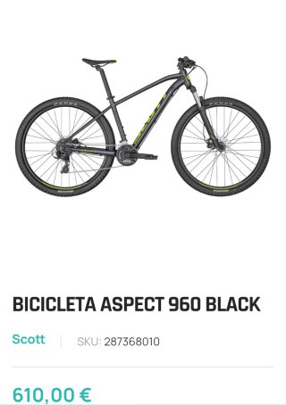 Bicicleta SCOTT montaña totalmente NUEVA!!!