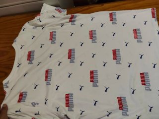 Camiseta Puma Hombre Blanca Estampada