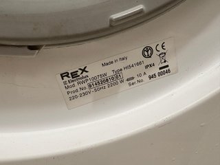 Lavatrice Rex Intuition Electrolux Bianca