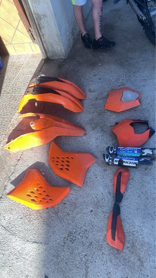 Cachas KTM 250 EXC Enduro/Motocross Naranja