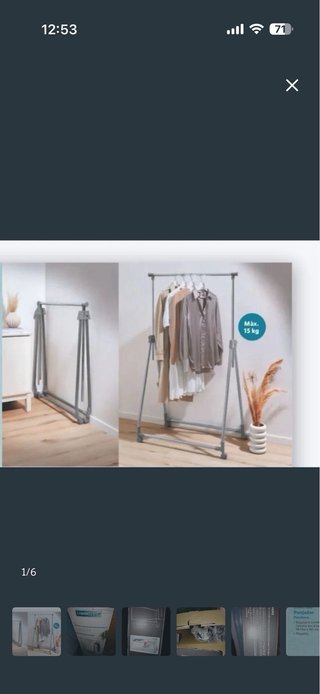 Perchero Ruedas Livarno Living Plegable