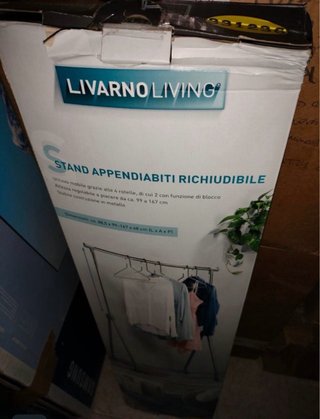 Perchero Ruedas Livarno Living Plegable