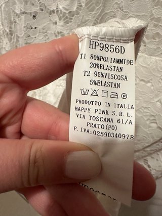 Vestito bianco in pizzo