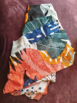 Pareo / Fular estampado tropical