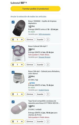 Accesorios Braun Silk-épil 7, 8, 9