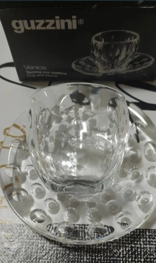 Set 4 Tazzine con 4 piattini Guzzini Venice