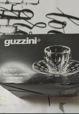 Set 4 Tazzine con 4 piattini Guzzini Venice