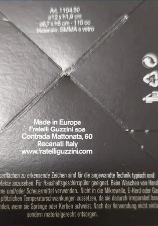 Set 4 Tazzine con 4 piattini Guzzini Venice