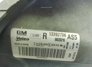 Opel 23072374 95510688 13392706 faro derecho corsa
