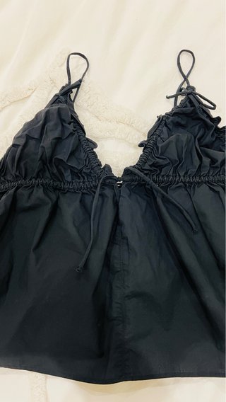 Blusa Zara tirantes negra