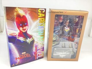 figura accion hot toys captain marvel figura movie masterpiece 1/6 captain marvel deluxe ver. 29 cm