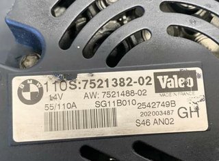 Alternador bmw 7521382 serie 3 compacto e46 58221