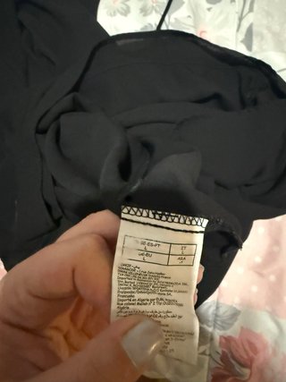 Vestido lencero negro tirantes cruzados